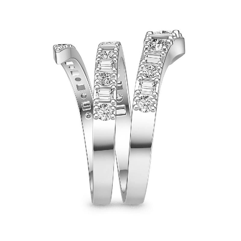 Anillo de envoltura de serpiente enrollada