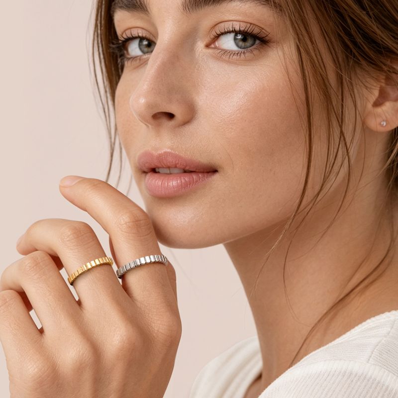 Conjunto de Anillos Apilables de la Eternidad