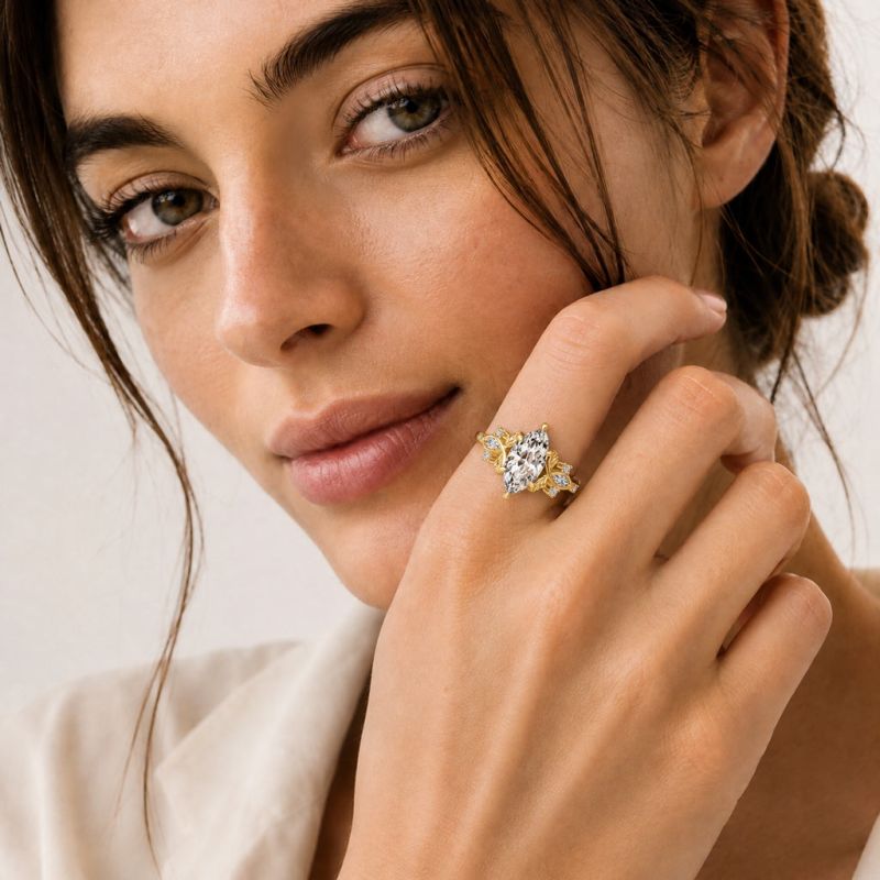 Anillo Compromiso Corte Marquesa