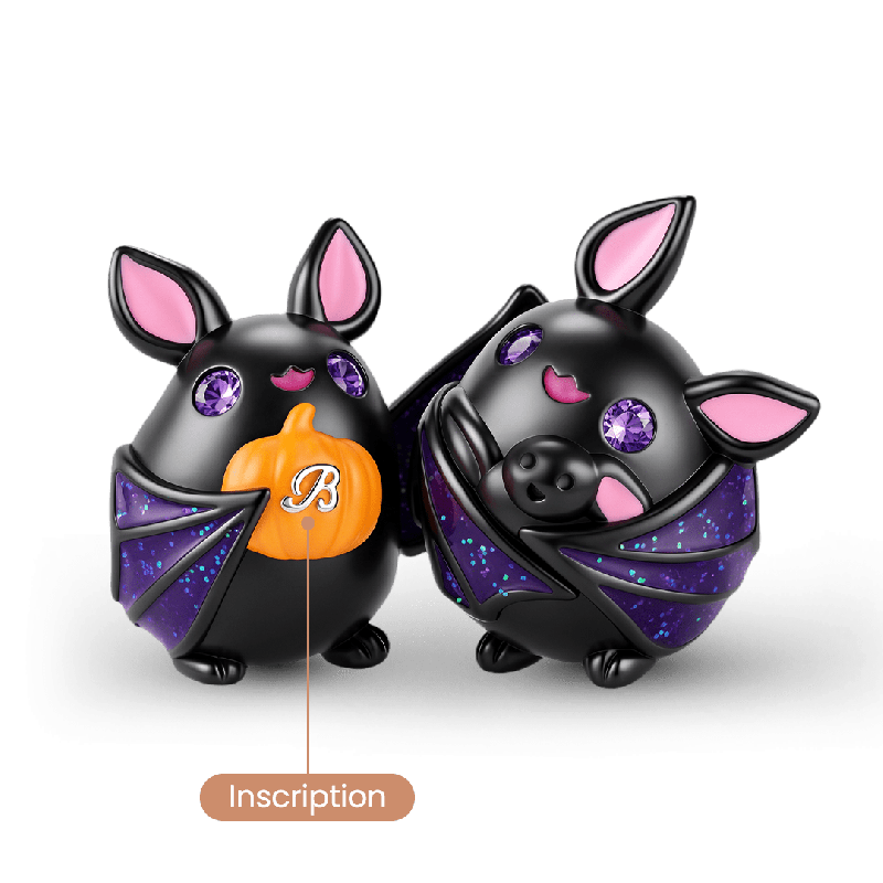 Cuenta grabable de murciélago adorable de Halloween