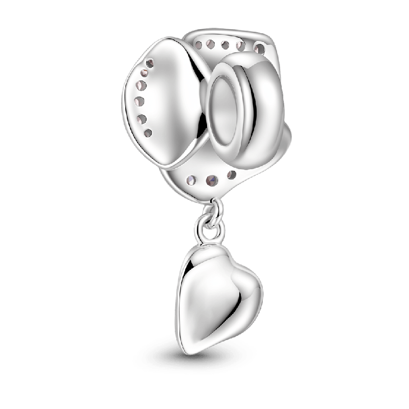 Charm de Clip Pétalo de Flor de Rosa