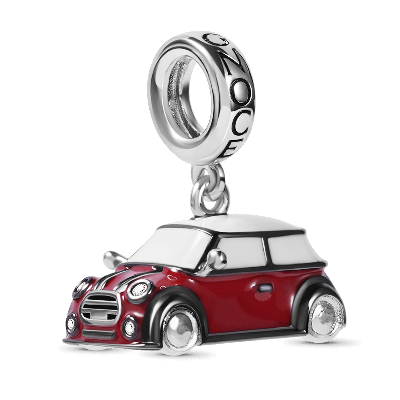 Charm Colgante Coche Vintage Rojo