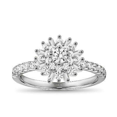Anillo de promesa de flores