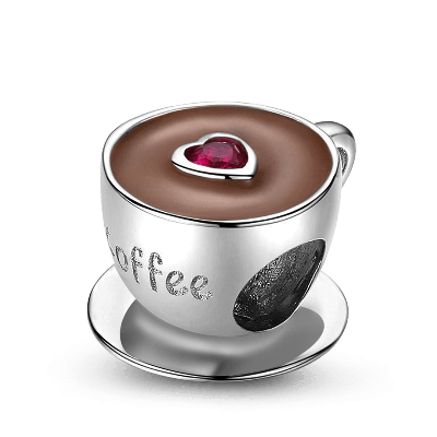 Charm Colgante del café de la tarde