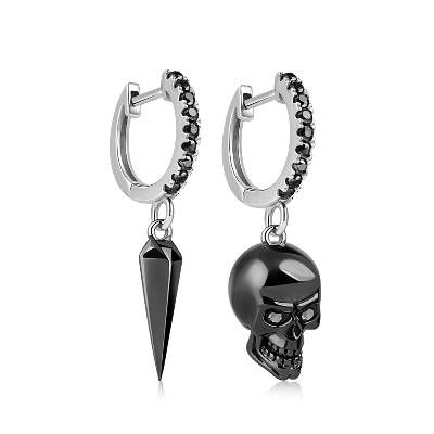 Pendiente Calavera y Lezna