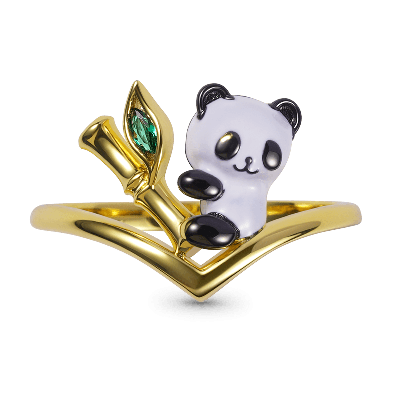 Anillo en V Panda Loves Bamboo