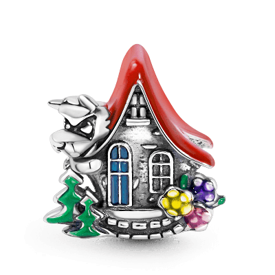 Charm Colgante de casa de cuento de hadas