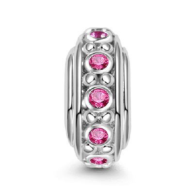 Charm de Clip Piedra Rosa