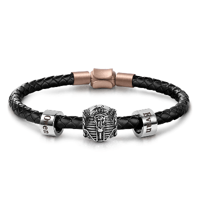 Colgante Faraón Egipcio y Pulsera Personalizada