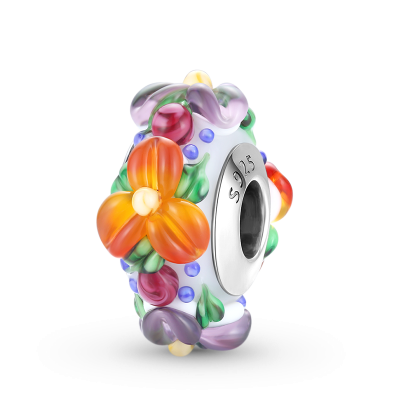 Charm colgante Flores de Colores
