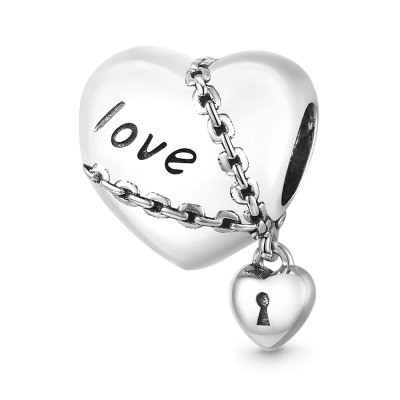charm Colgante de Corazones love Forever