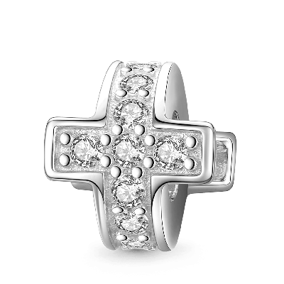 Charm de Clip Cruz Centelleante