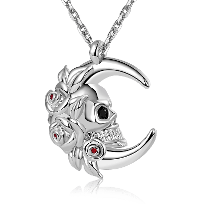 Collar Luna Calavera