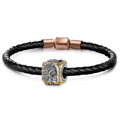 Pulsera charm colgante Calavera India