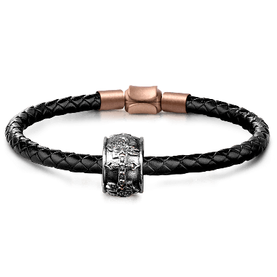 Colgante Cruz Calavera y Rosa