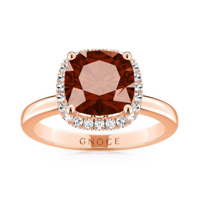 Anillo Cuadrado Marrón