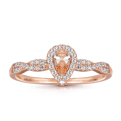 Anillo de lágrima retorcida