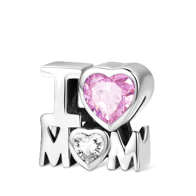 Charm Colgante I Love Mom