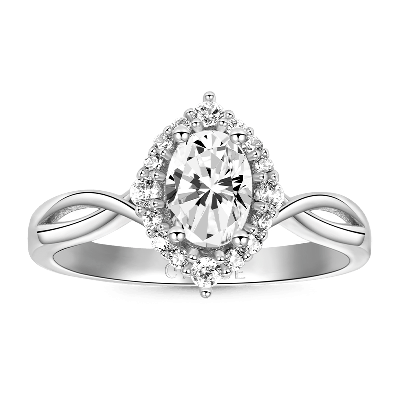 Anillo de Compromiso Ovalado
