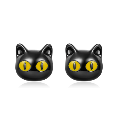 Pendientes de Gato Negro