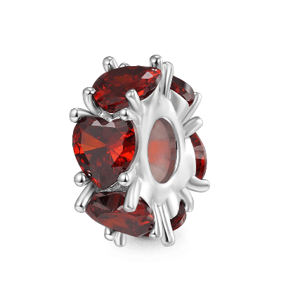 Charm de Clip Corazón Multicolor