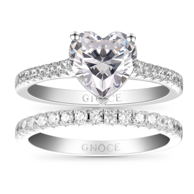 Anillo Corazón Transparente