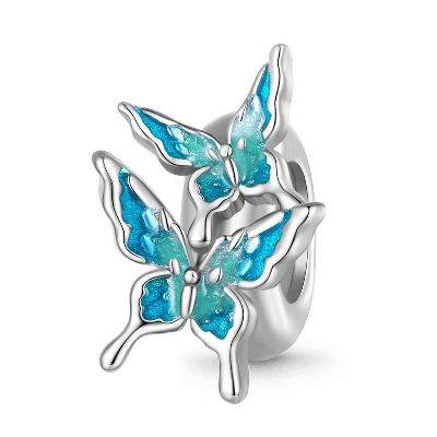 Charm de Clip Mariposas Azules