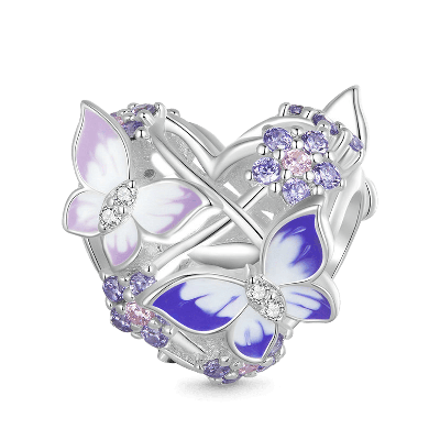 Colgante Corazón Mariposa