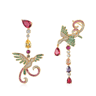 Pendientes Asimétricos Fénix