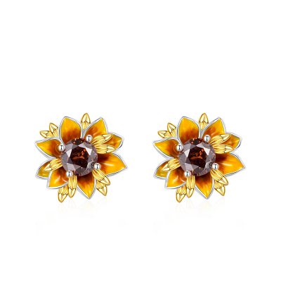 Pendientes Girasol