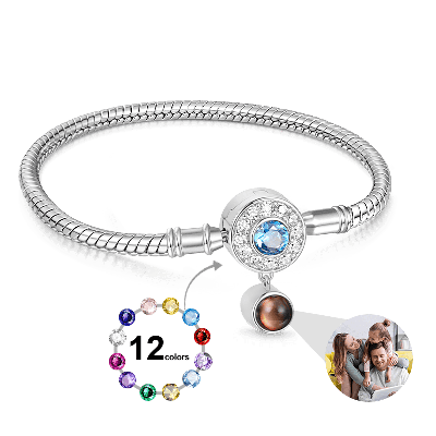 Pulsera Básica Proyección Piedra De Nacimiento