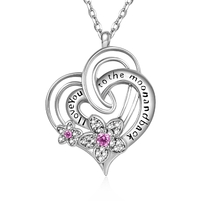 Collar Corazón De Flor