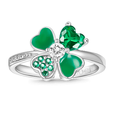 Anillo Trébol de Cuatro Hojas