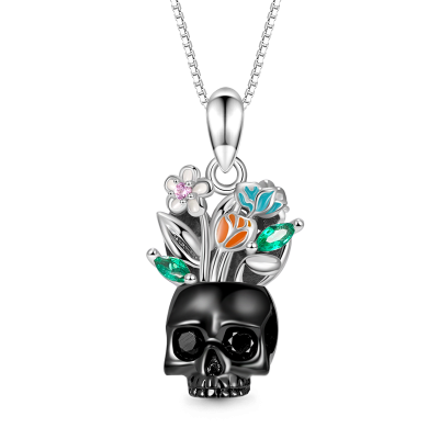 Collar Vase Skull