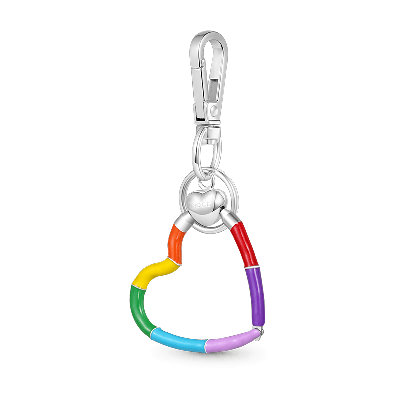 Colgante y Llavero Corazón Arco Iris
