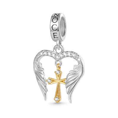 Colgante Cruz de Alas de Ángel