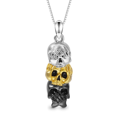Collar Tres Calaveras Sabias