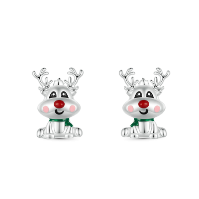 Aretes Reno Navideño