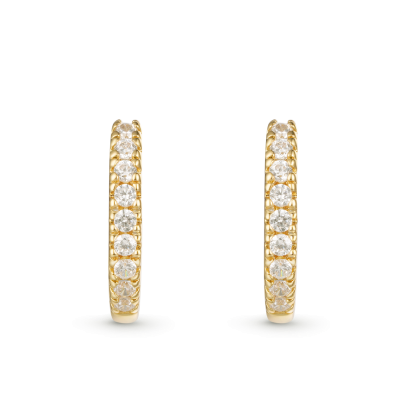 Pendientes de Diamante Redondo