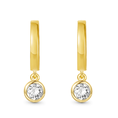 Pendientes de Gota de Diamante