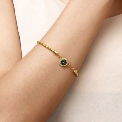 Pulsera Básica Botón Negro
