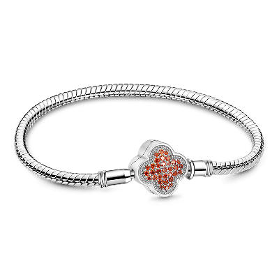 Pulsera Trébol de la Suerte Rojo