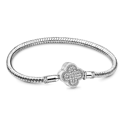 Pulsera Trébol de la Suerte Centelleante