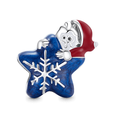 Charm Colgante Estrella de Papá Noel