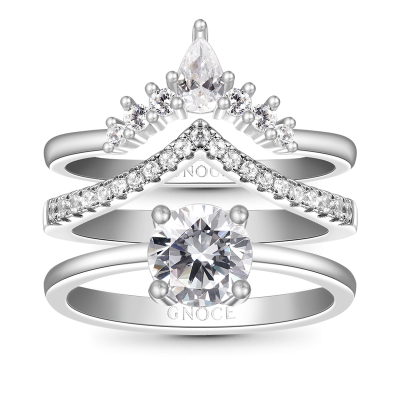 Anillo Apilable Corte Redondo