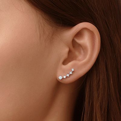 Pendientes Arrastradores de Zirconia Cúbica