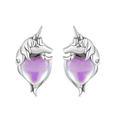 Pendientes Unicornio Corazón