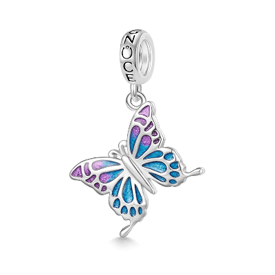 Colgante Mariposa Azul-Violeta