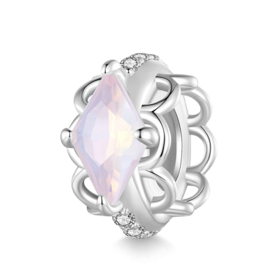 Charm de Clip Encaje Rosa