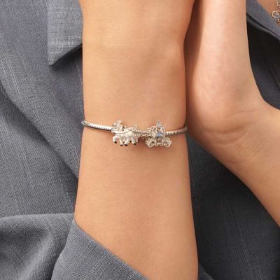Charm Carroza Calabaza Caballo Blanco